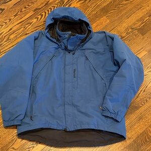 Marmot Men's Performance Ski Snowboard Jacket in Blue L Large